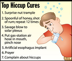 Top Hiccup Cures, The Onion